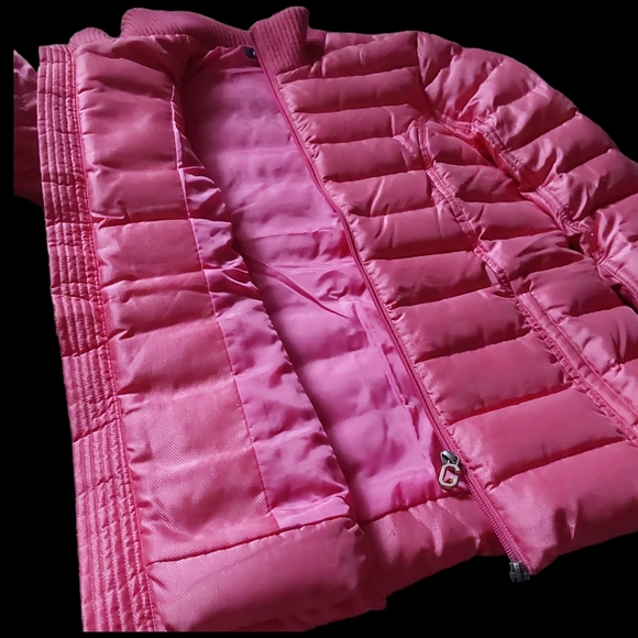 GANT Women's Elliot Light Down Jacket Quilted Puffer Coat Size Medium Pink - Picture 7 of 9